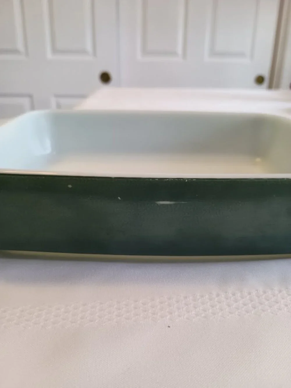 Vintage PYREX 1953 Promo Heinz 507B Green Rectangle Casserole Dish